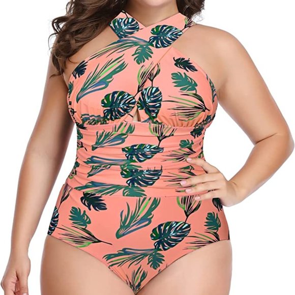 W YOU DI AN One Piece Front Cross Backless Swimsuit  🏊  NEW WITH TAGS! - Picture 2 of 11